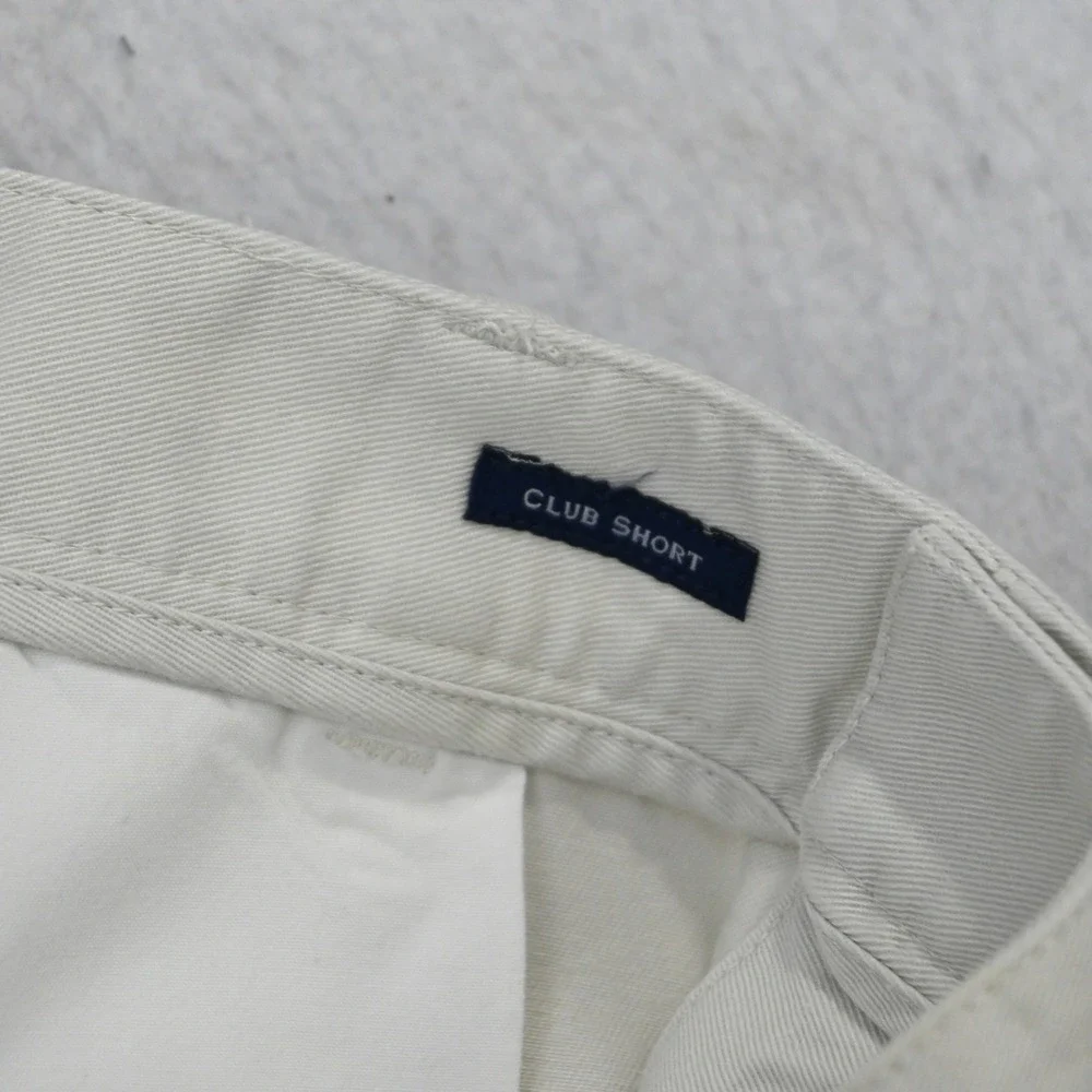 Vineyard Vines Club Short Mens 36 Tan Cotton Twill Chino‎ Casual Pockets